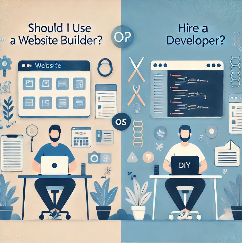 Should I Use A Website Builder Or Hire A Developer?